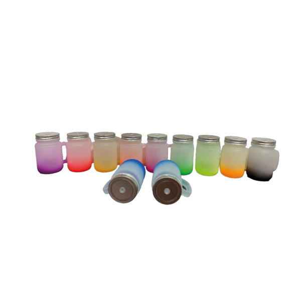 Jarra Estilo Mason Glaseado con Fondo de Color