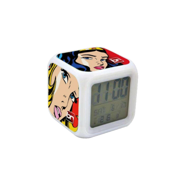 Reloj de Cubo Multicolores