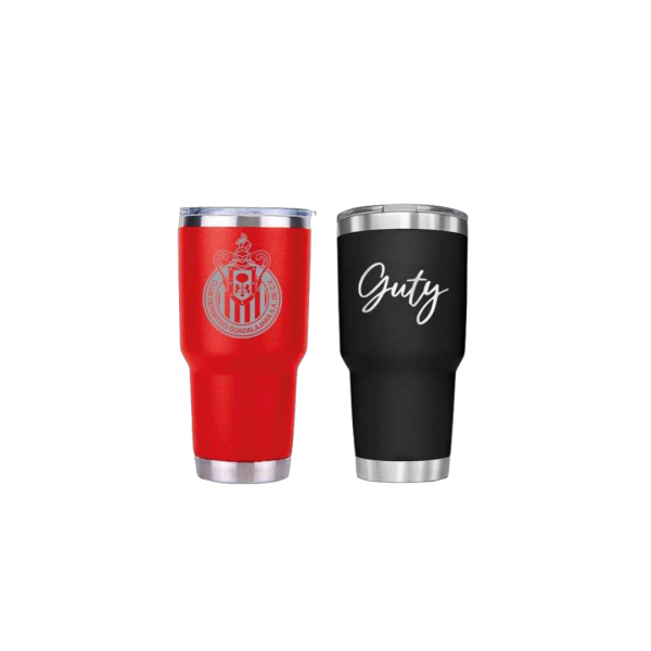 76Mesa de trabajo 1 Vaso de Acero de Doble Nivel 20 oz. con Grabado Láser