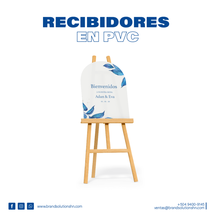 Recibidores en PVC